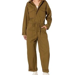Levi's Surplus Denim Jumpsuit Overalls Olive Green Small
